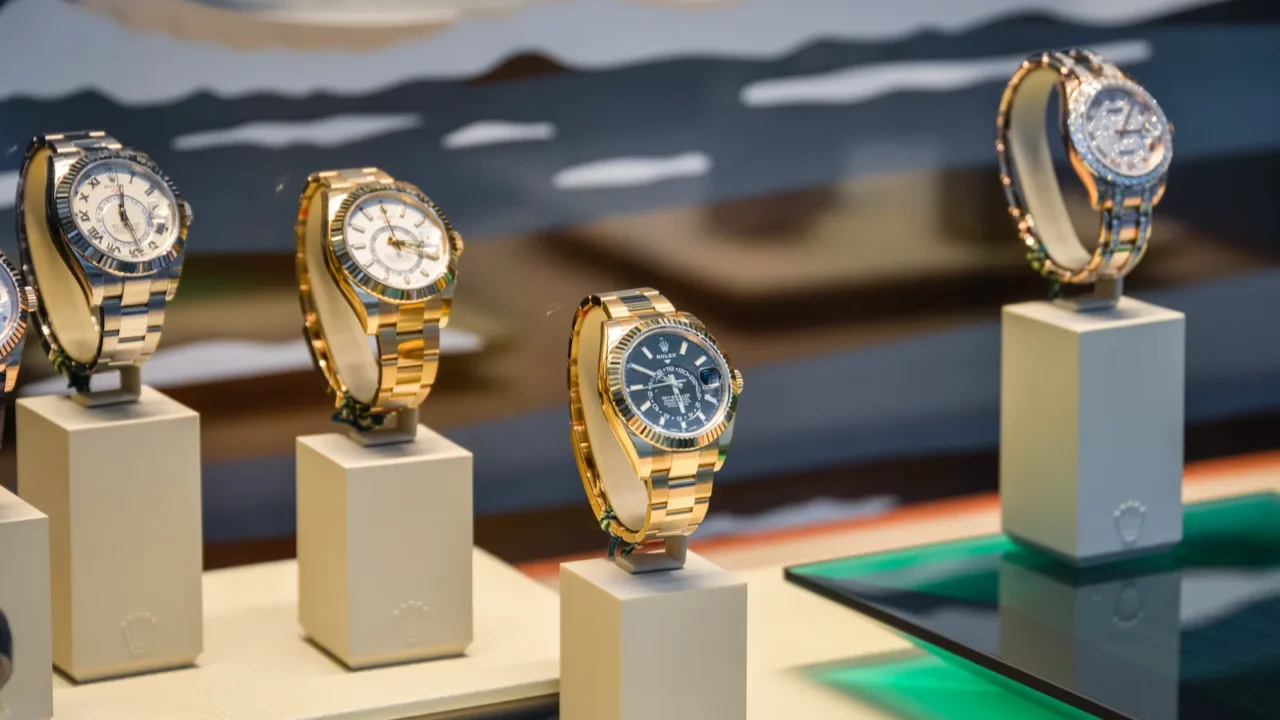 milan italy september 21 2018 rolex store in milan