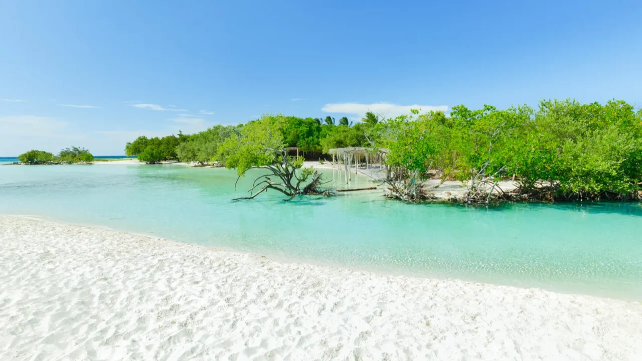 natural landscape amazing view of cuban cayo coco island white