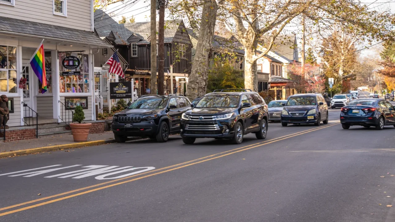 new hope pennsylvania november 13 2023 fall street scene