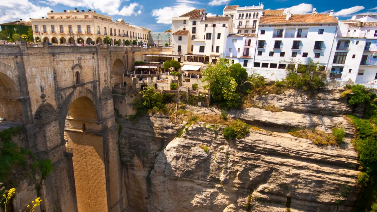 panoramic view of ronda andalusia spain