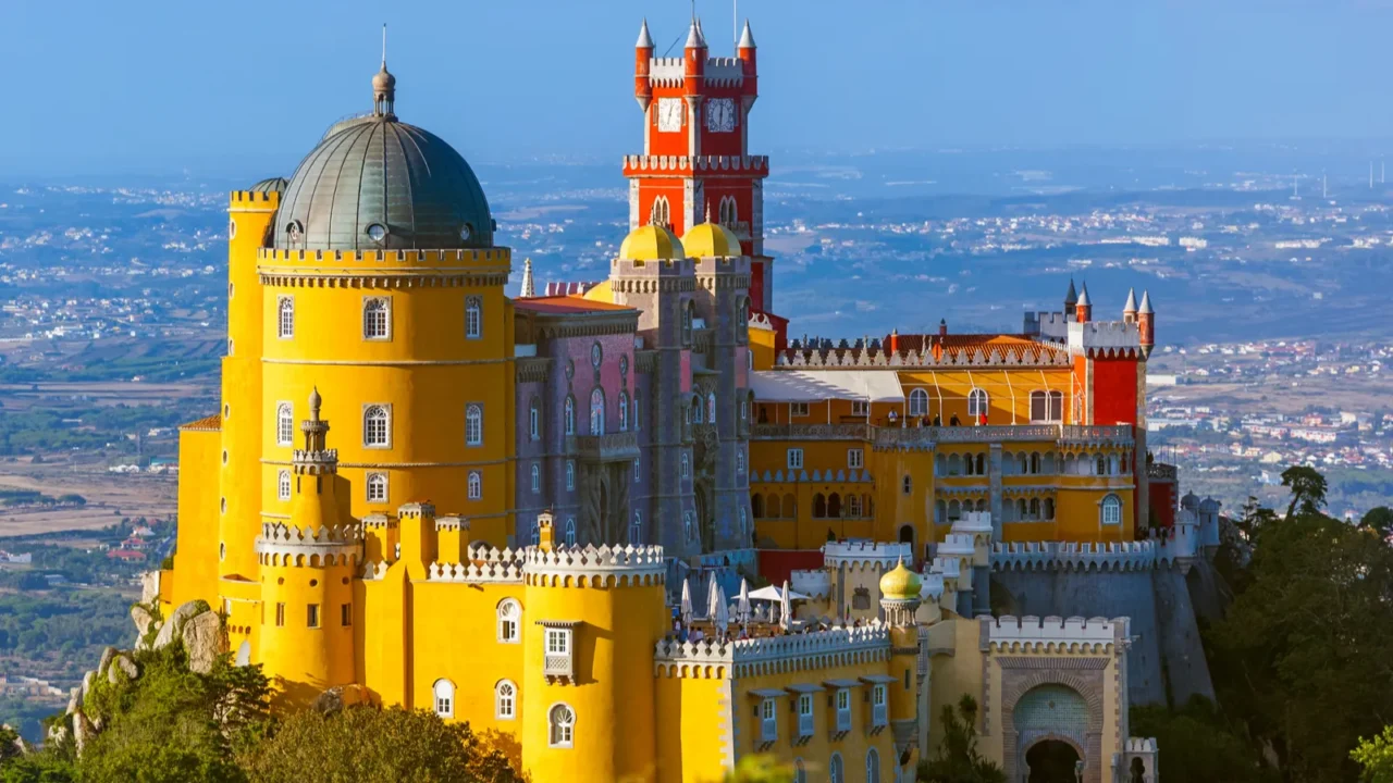 pena palace in sintra  portugal