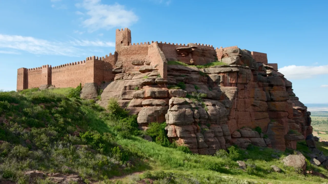 peracense castle view in spain