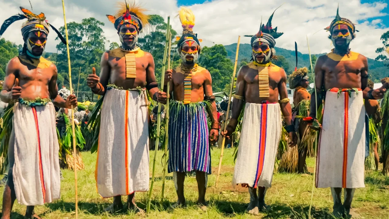 posing men in skirts