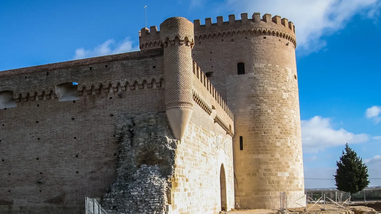 ruins of castle in arevalo avila castilla y leon spain