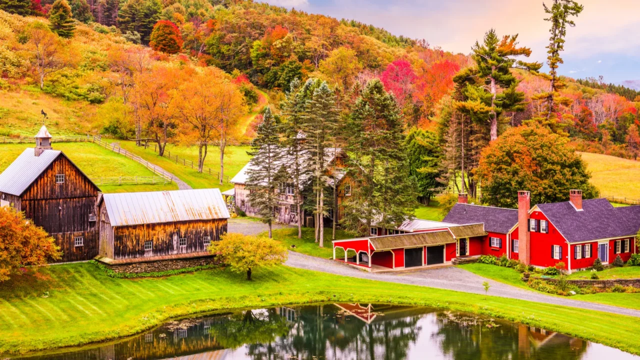 rural autumn vermont