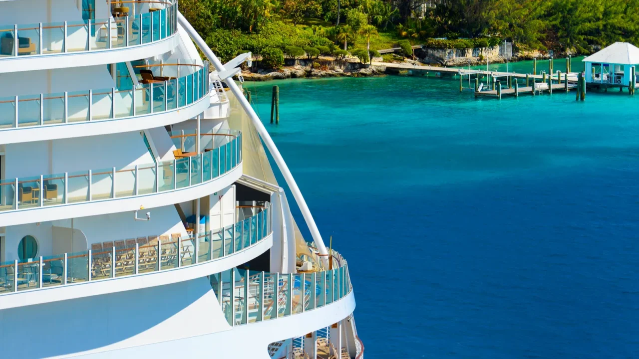 side of a cruise ship