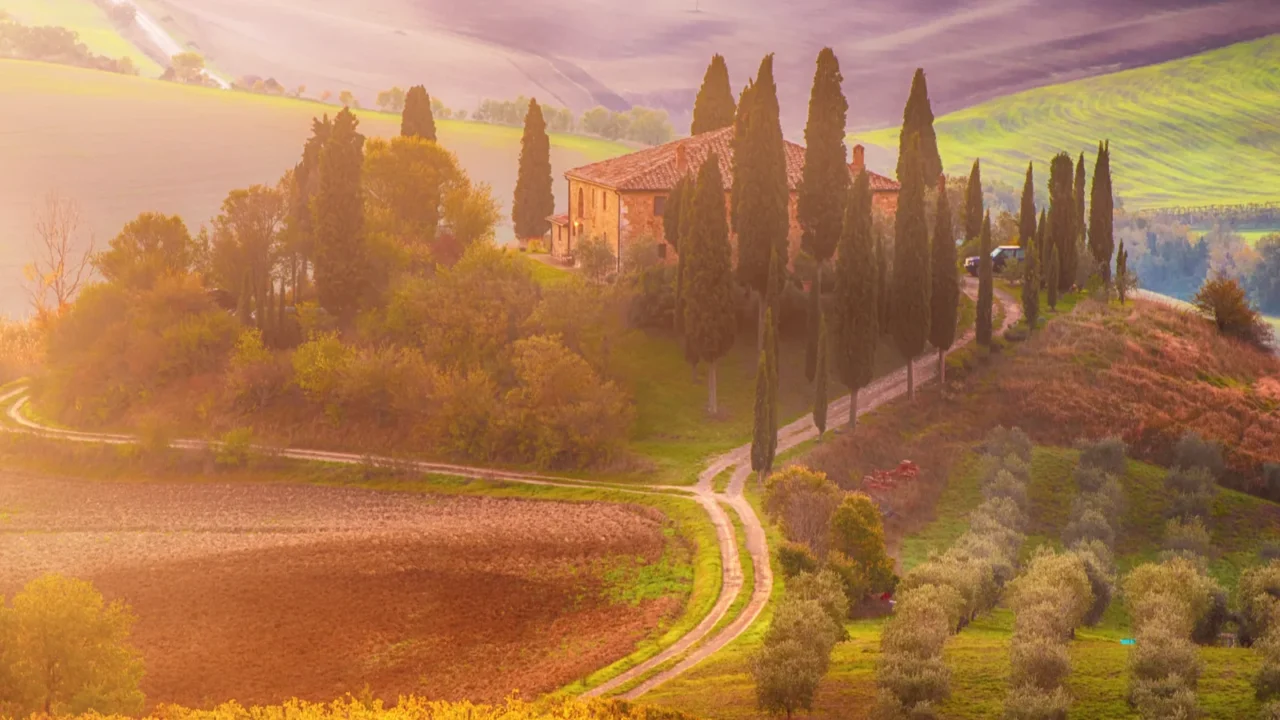 sunrise in italy