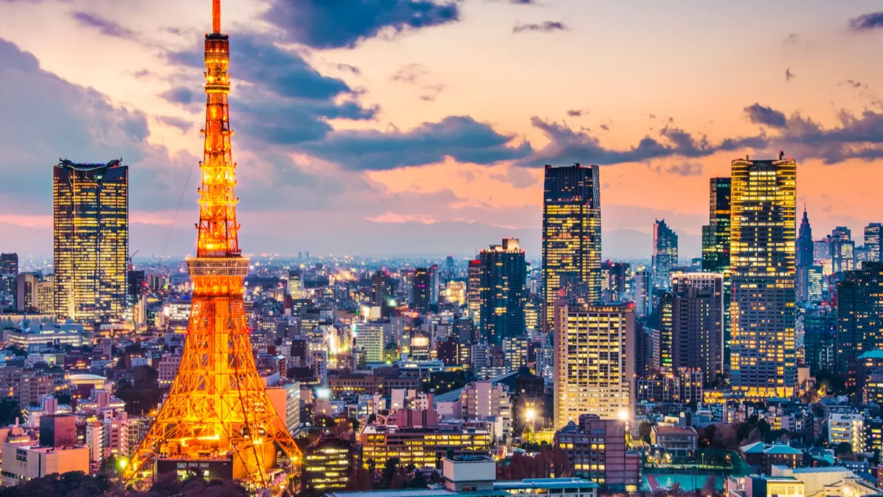 tokyo japan at tokyo tower