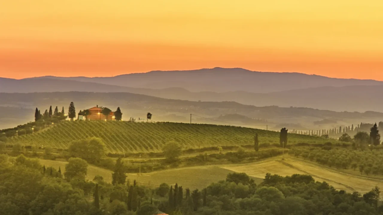tuscany sunset