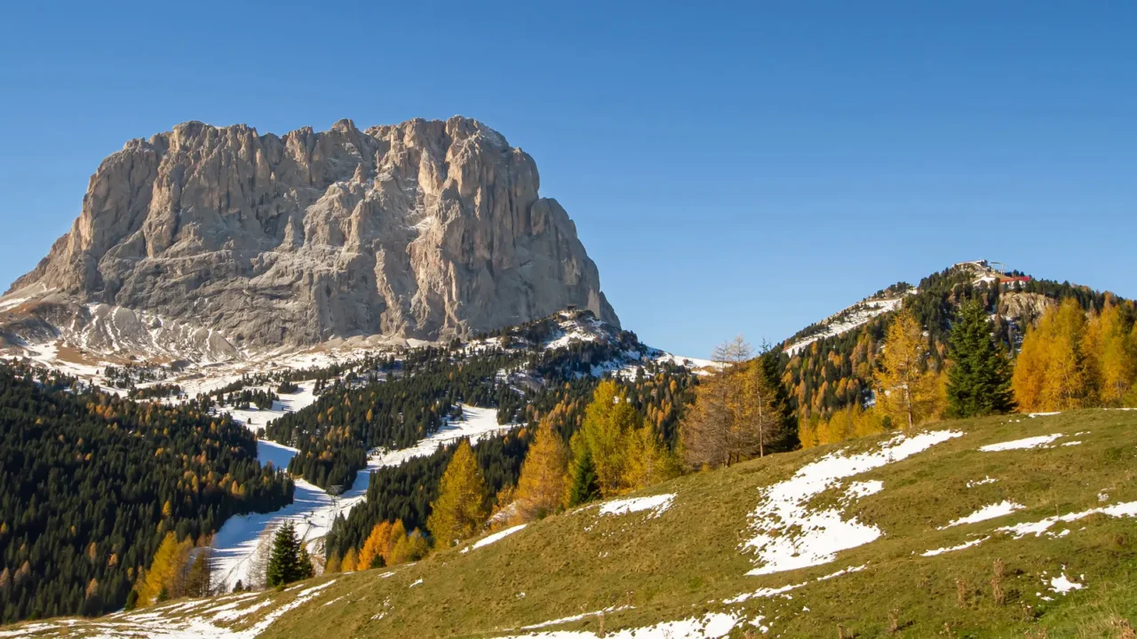 val gardena italy october 27 2014 dolomites are a