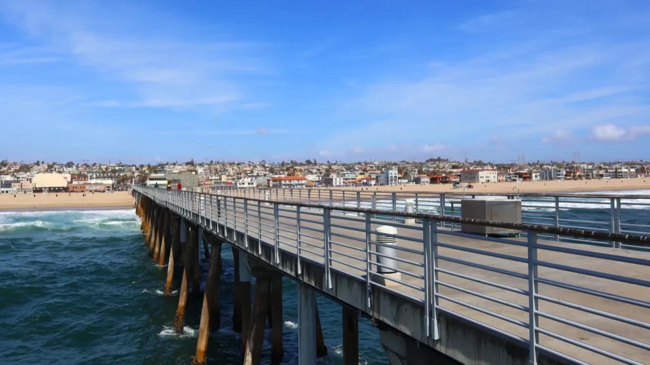 view of hermosa beach pier hermosa beach california