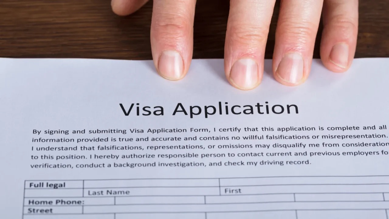 visa application form