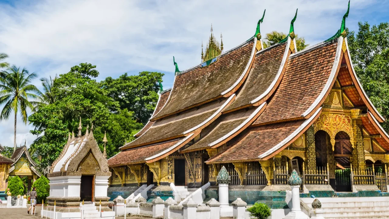 wat xieng thong buddhist temple in luang prabang world heritage