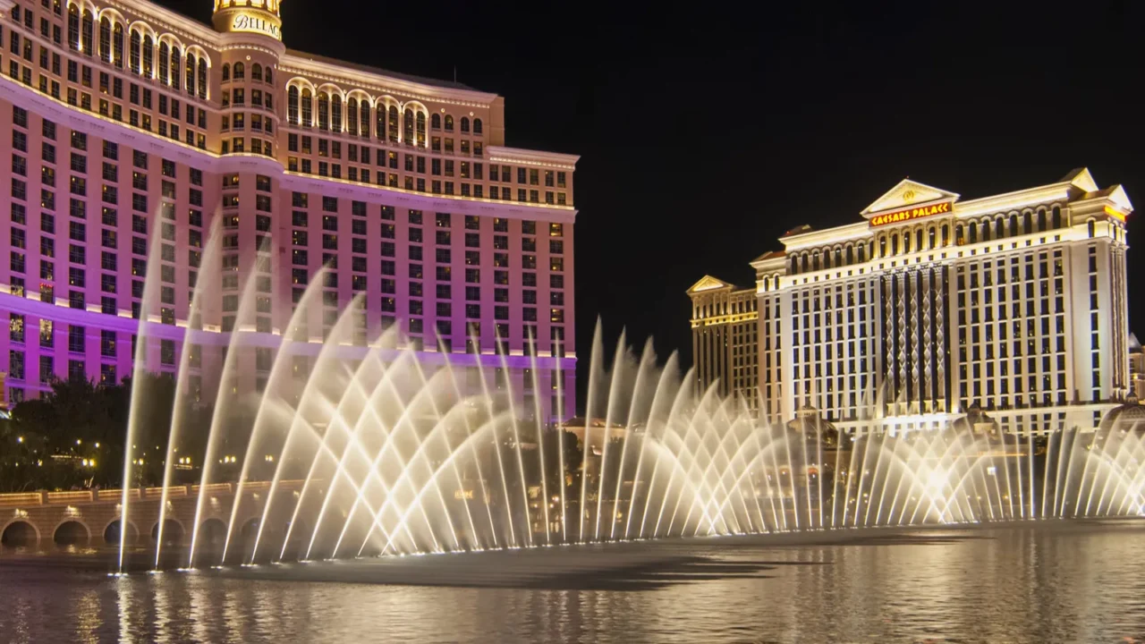 water show at bellagio