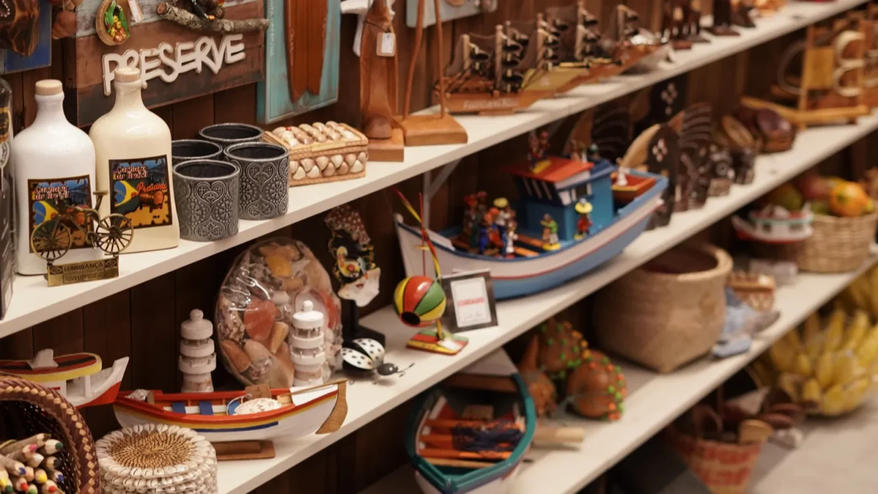 wooden crafts store in florianpolis