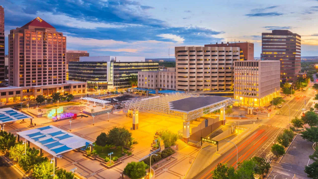 albuquerque new mexico usa cityscape
