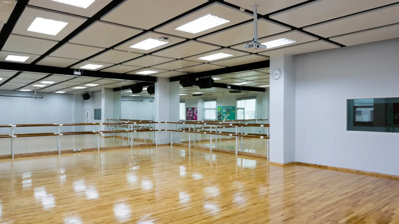 bangkok thailand march 9 2018 interior of dance studio