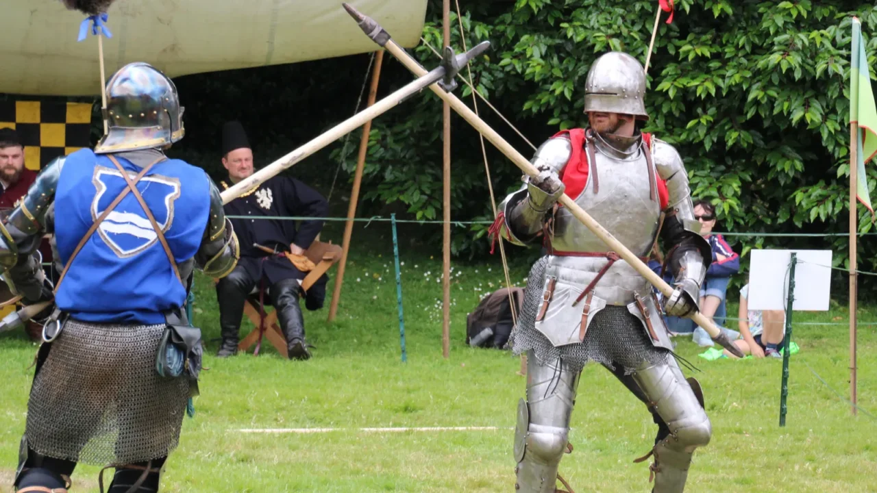 battle uk 14 july 2019 knights tournament held throughout