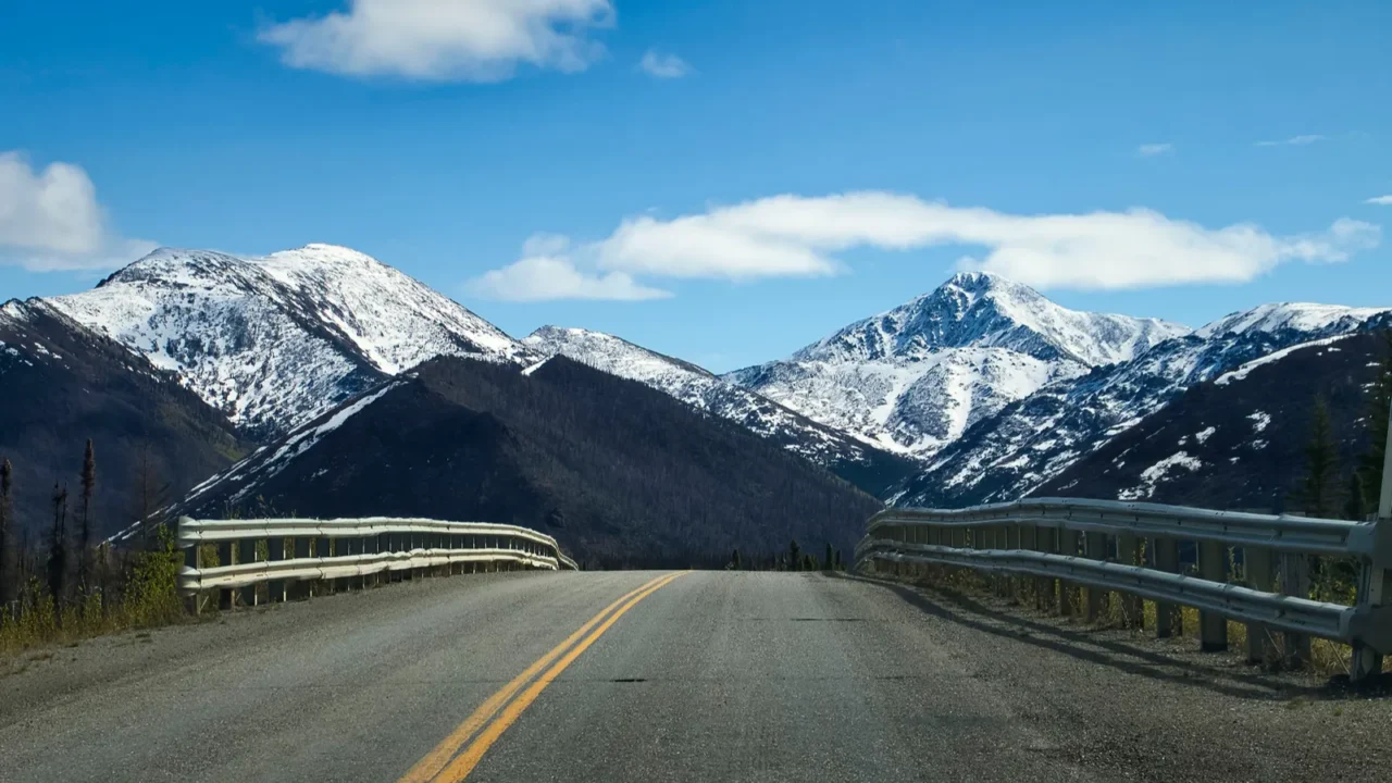bridge on paved portion of the dalton highway on a