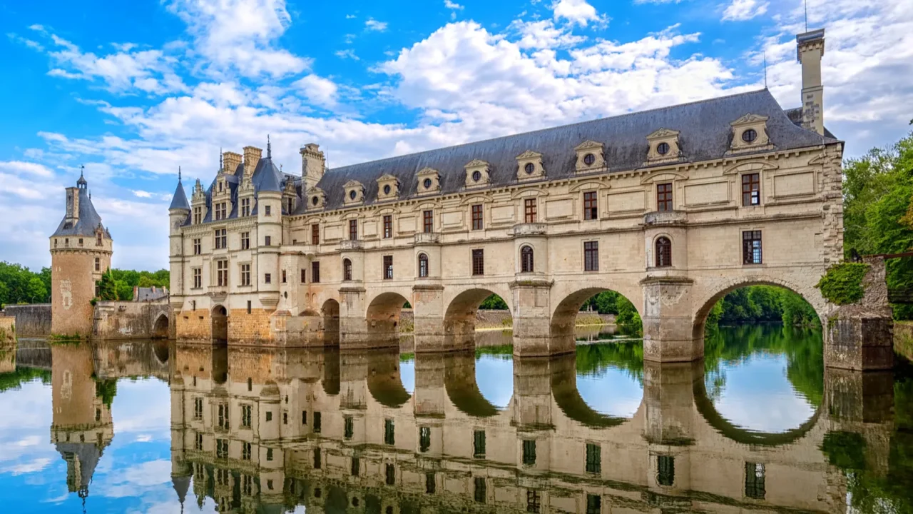chenonceaux france  july 07 2017 the renaissance chateau de