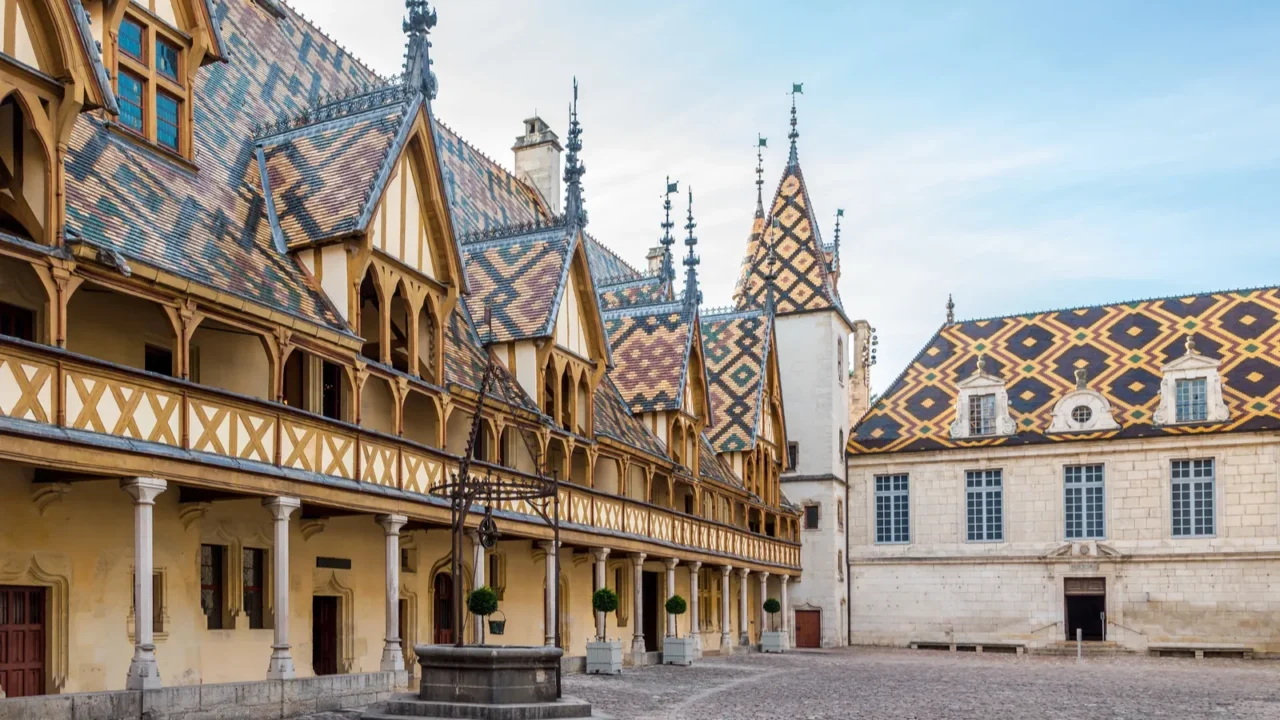 courtyard of hospices de beaune