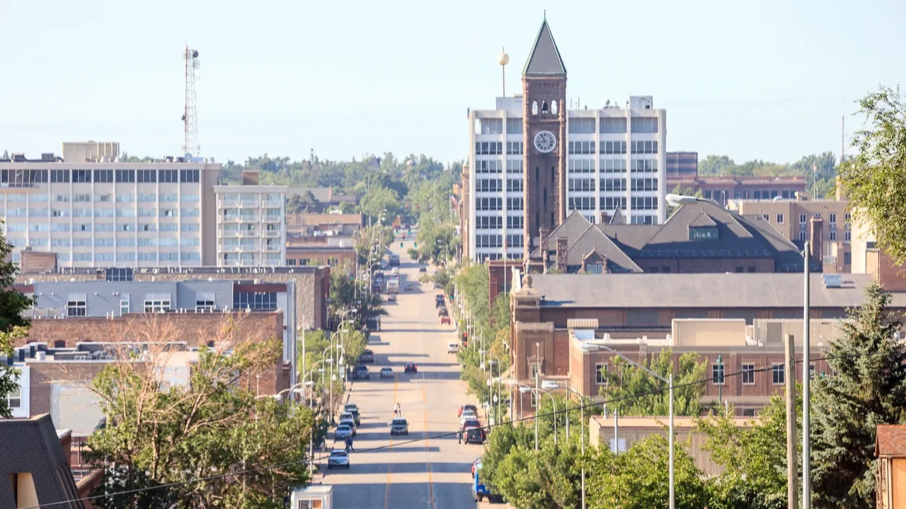 downtown of sioux fall south dakota