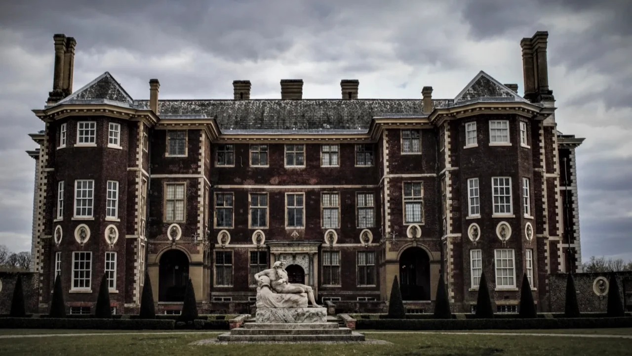 ham house photographed from the entrance gate