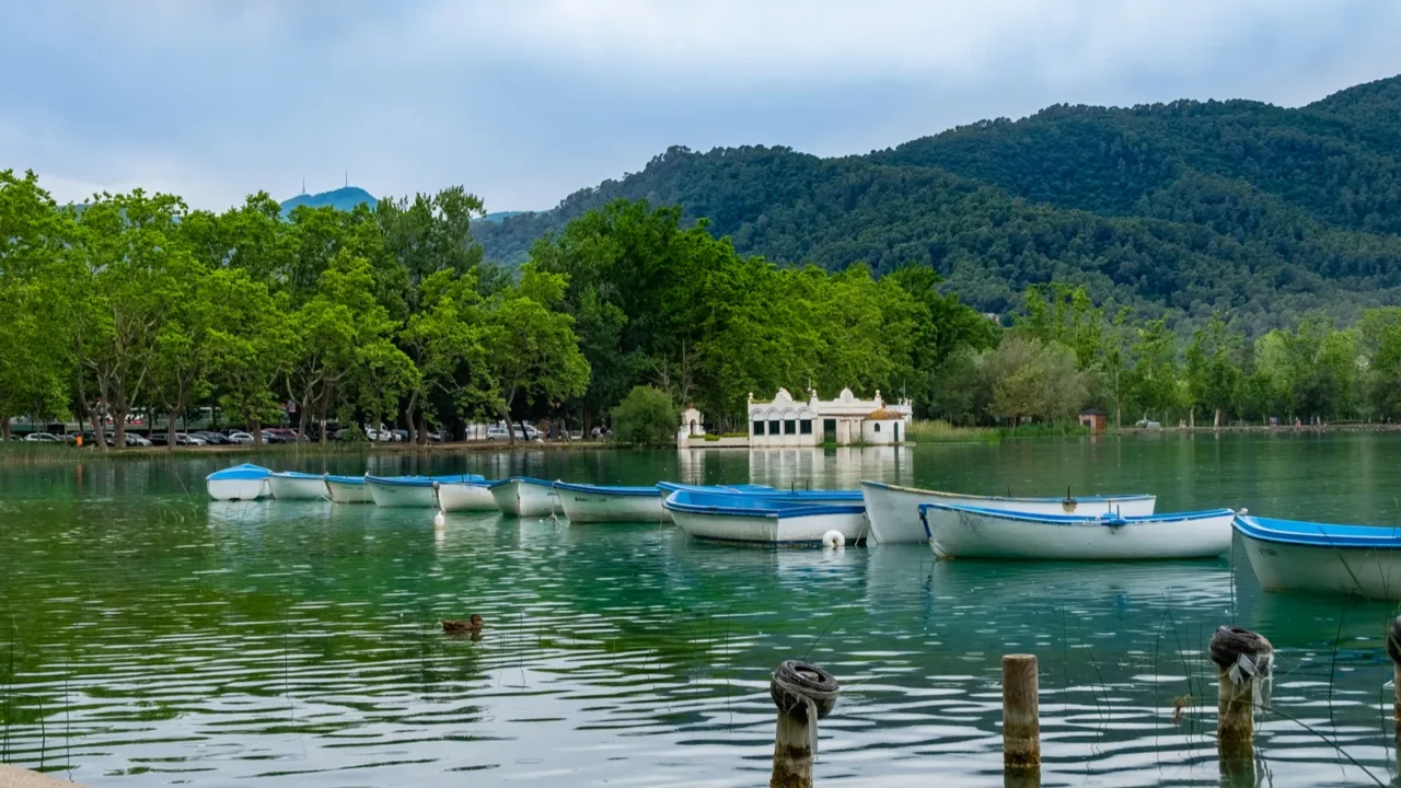 lake of banyoles in catalonia spain