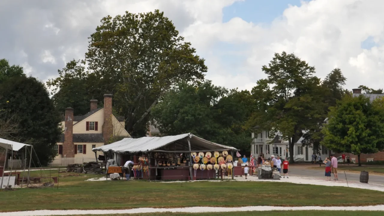 market square in colonial williamsburg virginia