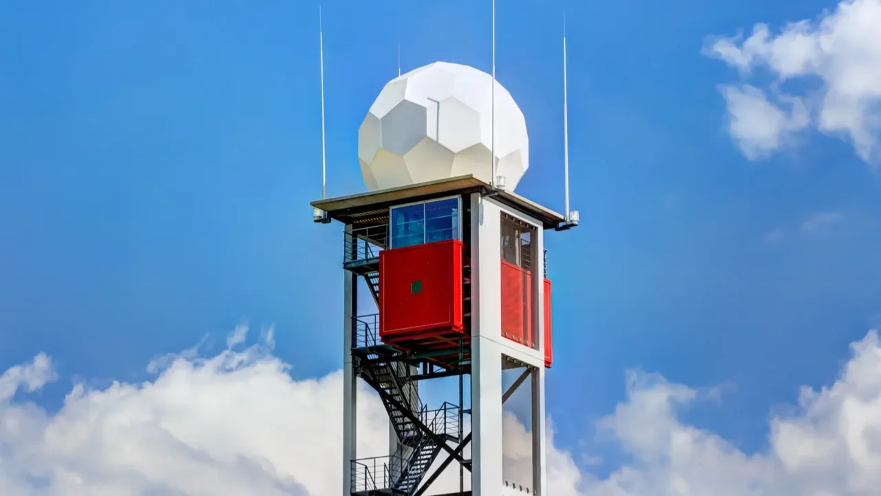 modern airport building