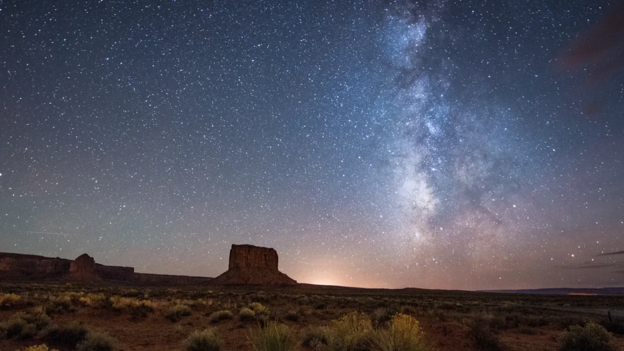 night at the monument valley