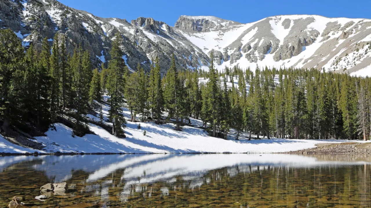 on teresa lake great basin national park nevada