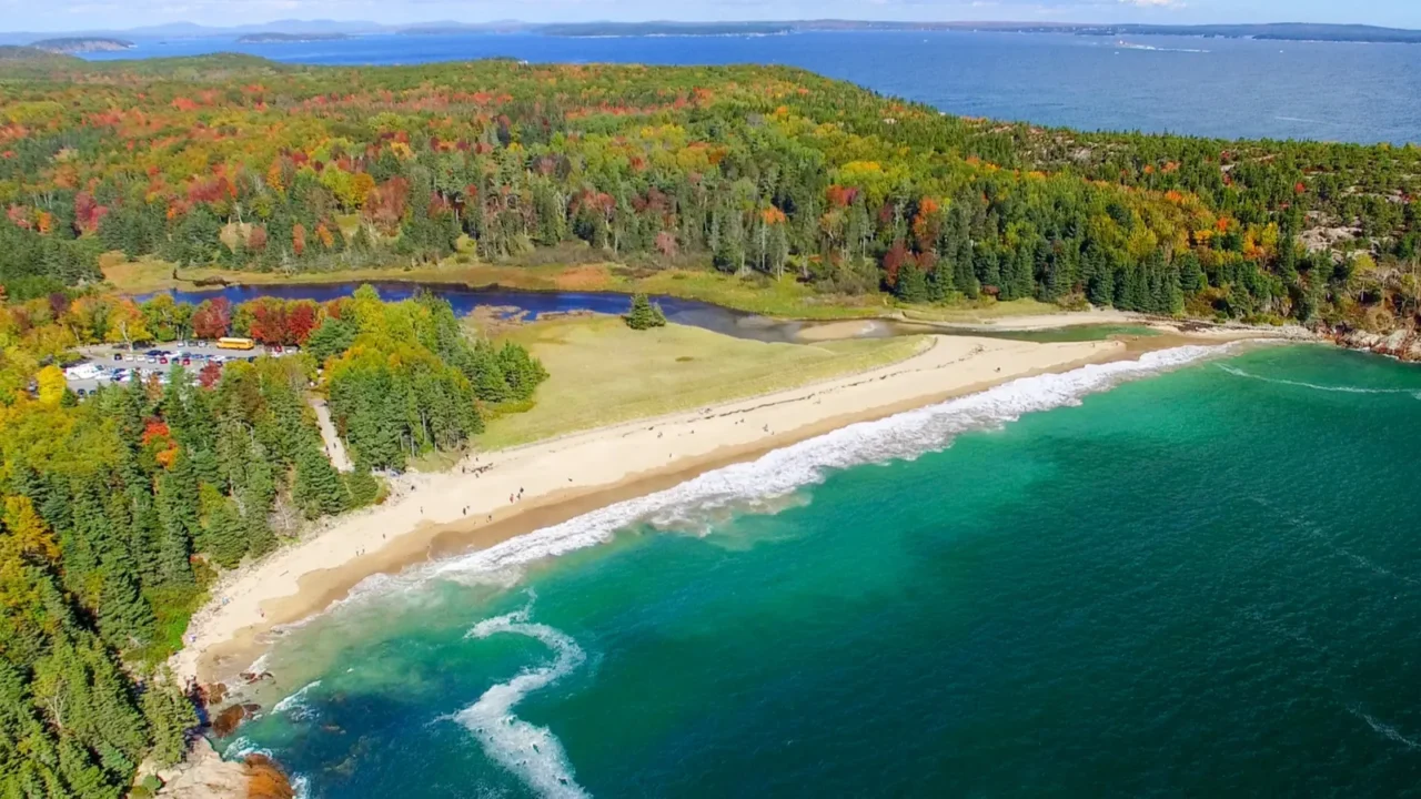 panoramic view of acadia national park