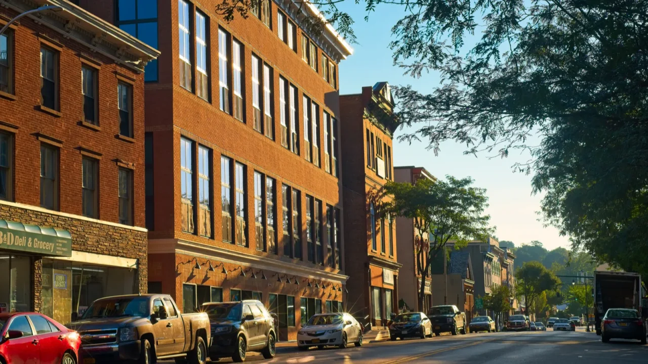peekskill ny september 5 2018 main street in peekskill