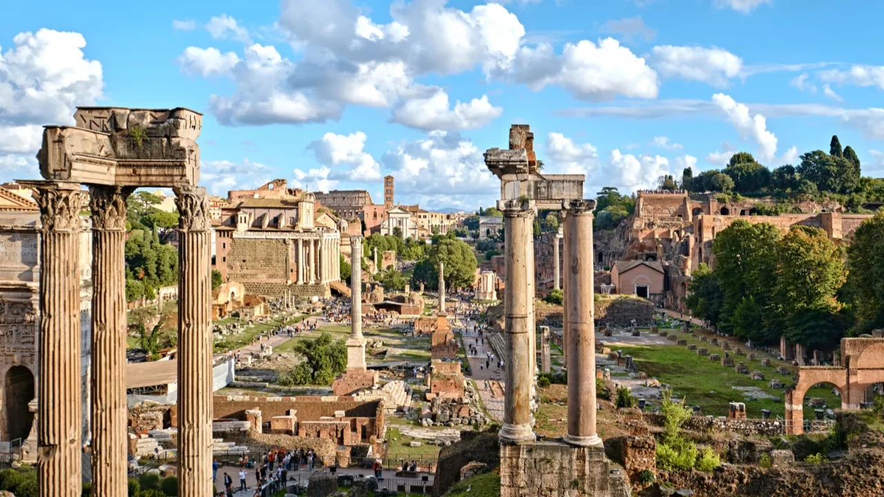 rome italy  october 29 2023 roman forum foro romano