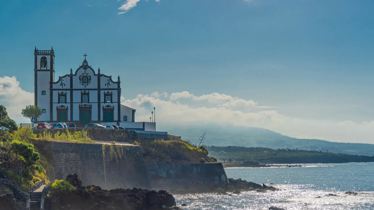 sao roque portugal  september 42020 beach area grande and