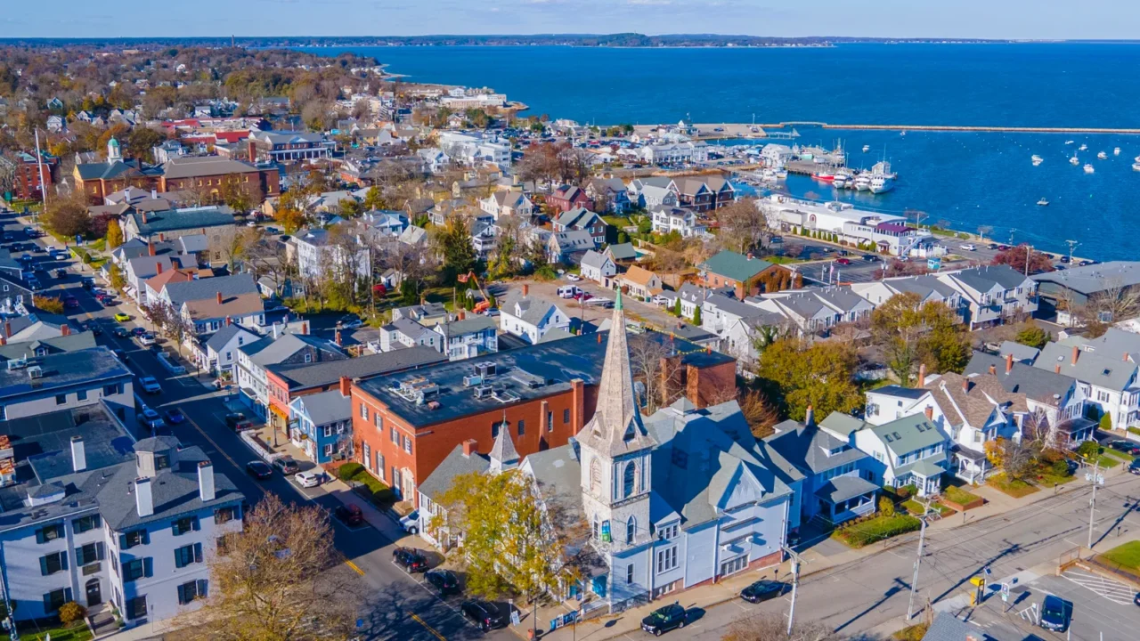 spire center for performing arts aerial view at 25 court