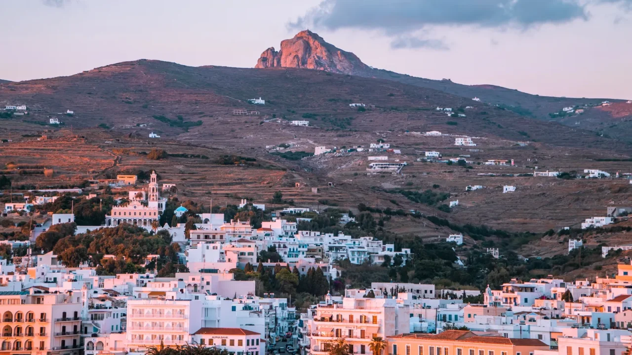 tinos town greece  october 9 2020  amazing