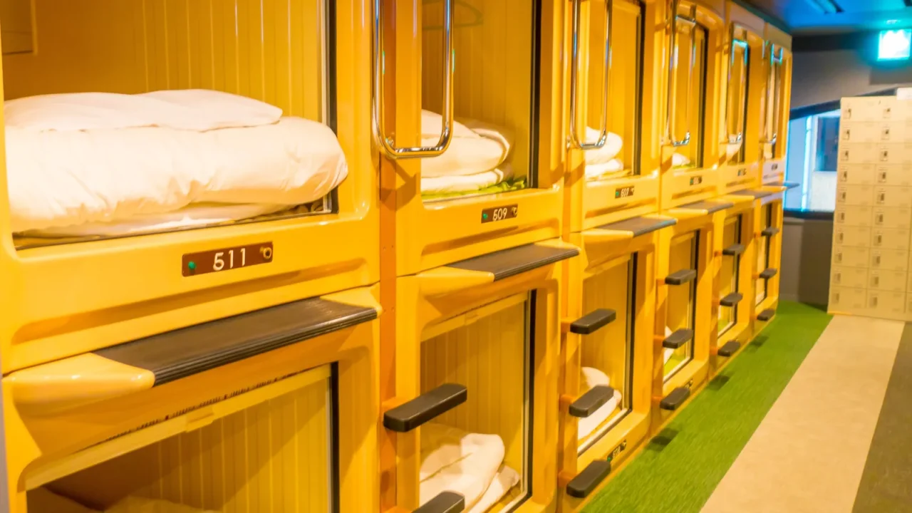 tokyo japan june 28  2017 interior view of capsule