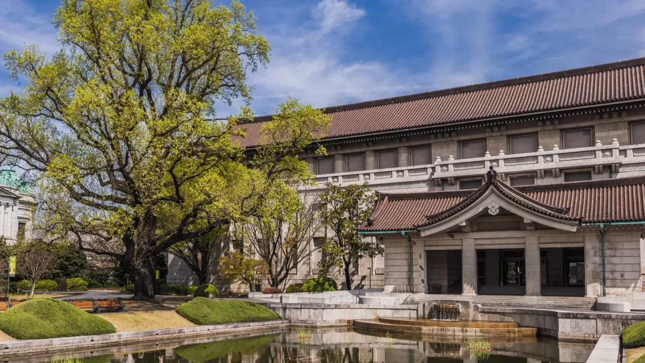 tokyo national museum in ueno park japan a tranquil reflecting