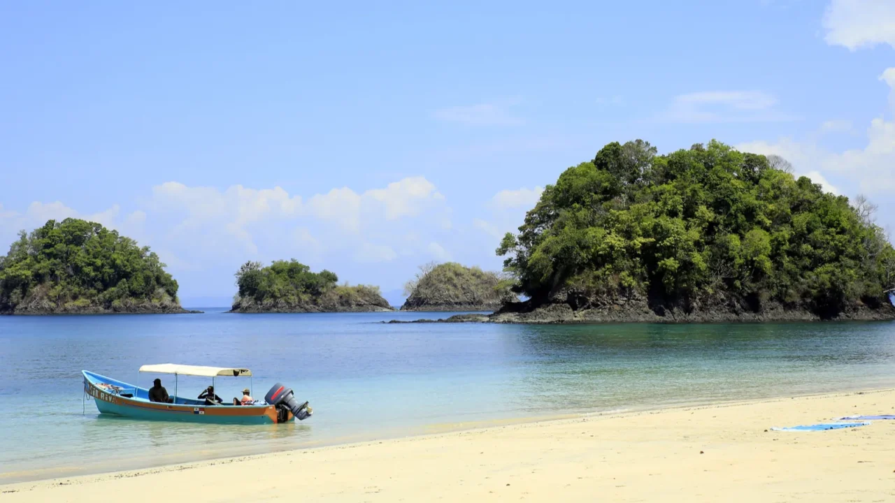 tropical islets and beach