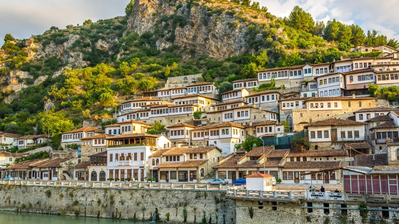 view at old city of berat