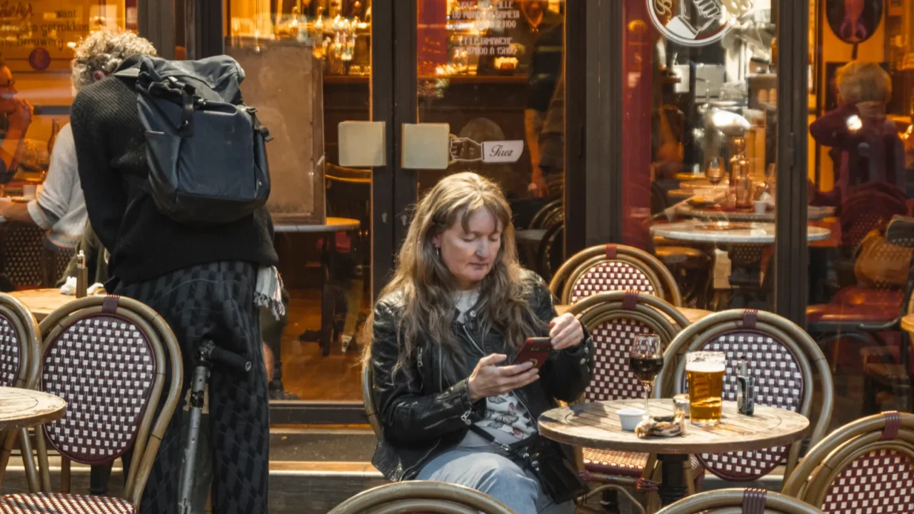16th may 2023 paris france bar and restaurant customers drinking