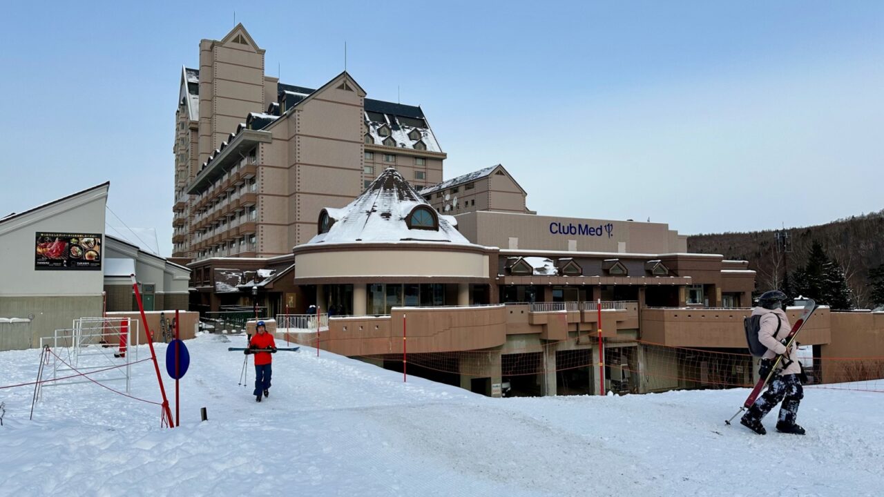 Akaigawa, Hokkaido, Japan - December 13, 2023. A view of the exterior of Club Med Kiroro Grand, at Kiroro ski resort.