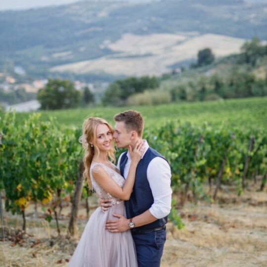 Why celebrity weddings are moving to Tuscany’s misty fall vineyards