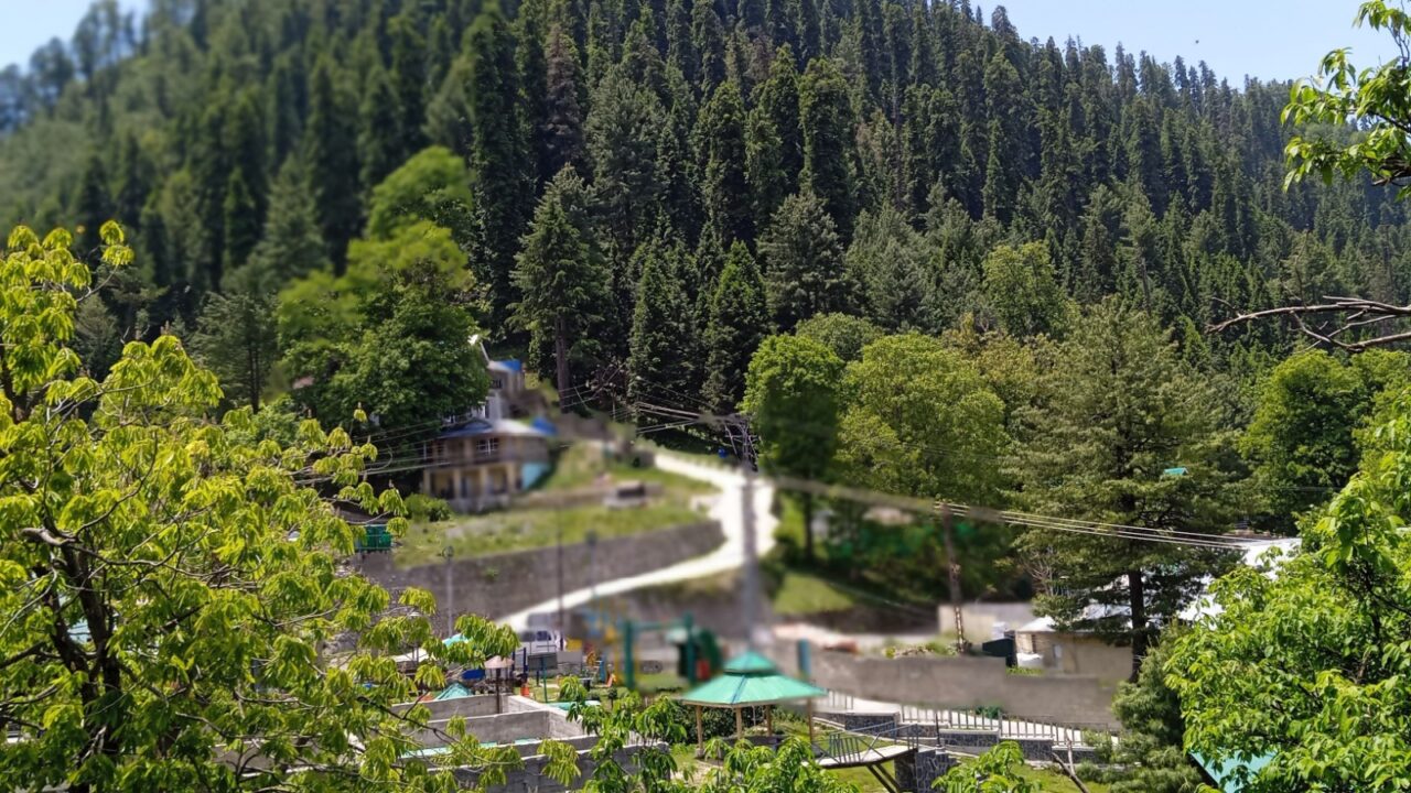 A Valley in mountain with a beautiful view.