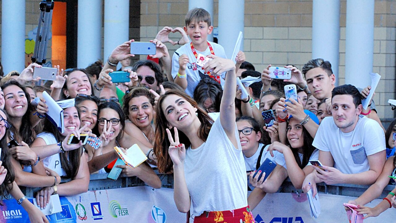 Giffoni Valle Piana, Sa, Italy - July 19, 2016: actress Miriam Leone at Giffoni Film Festival 2016 - on July 19, 2016 in Giffoni Valle Piana, Italy