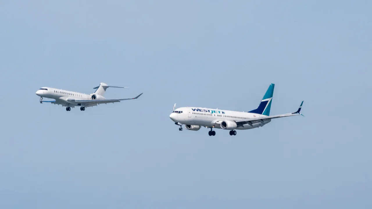 a commercial aircraft departs san francisco international airport on a