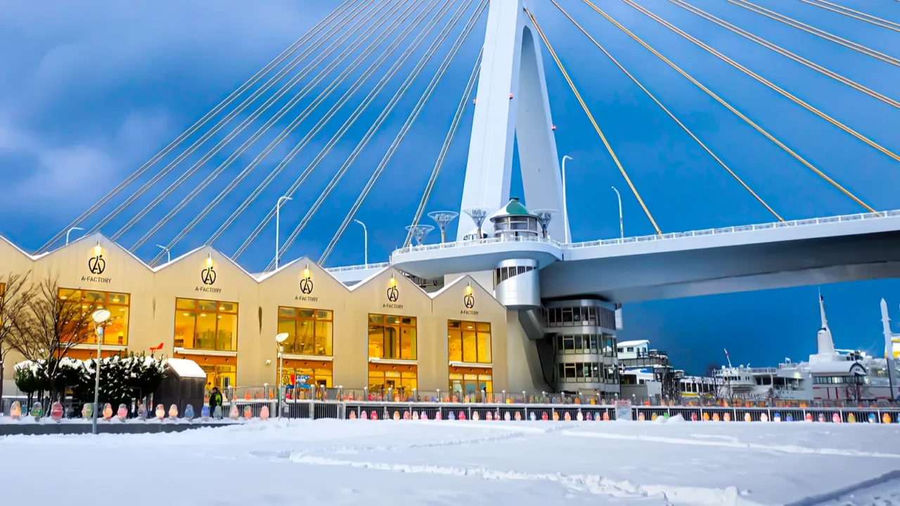 afactory shopping area in aomori city that sells produce from
