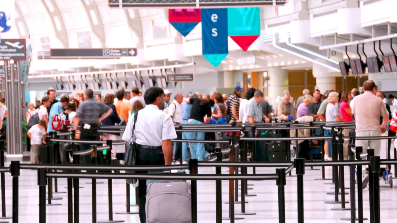 airport crowd